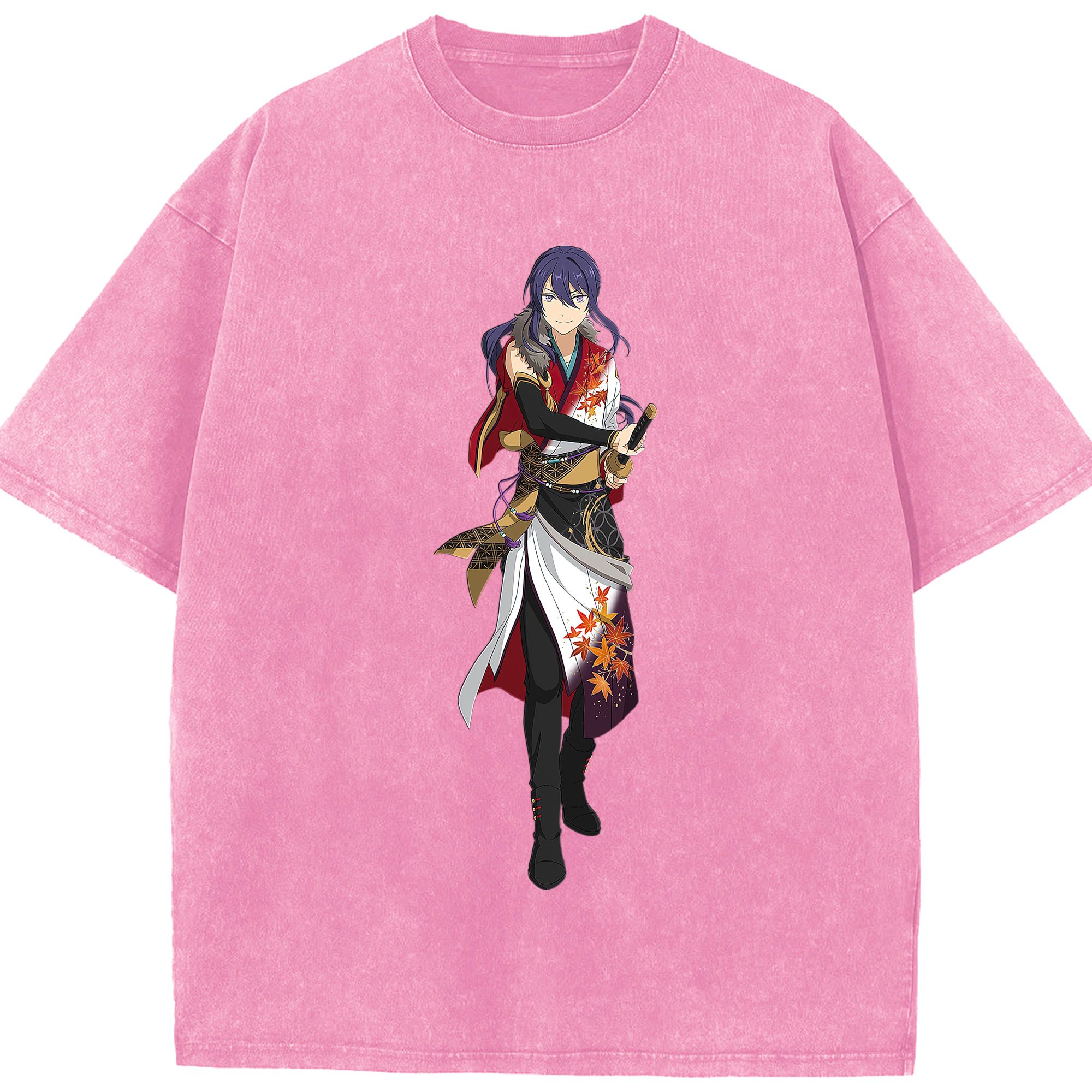 （画像用） あんさんぶるスターズ! Ensemble Stars 綿100% ヴィンテージ風 半袖Tシャツ（フロントプリント）
